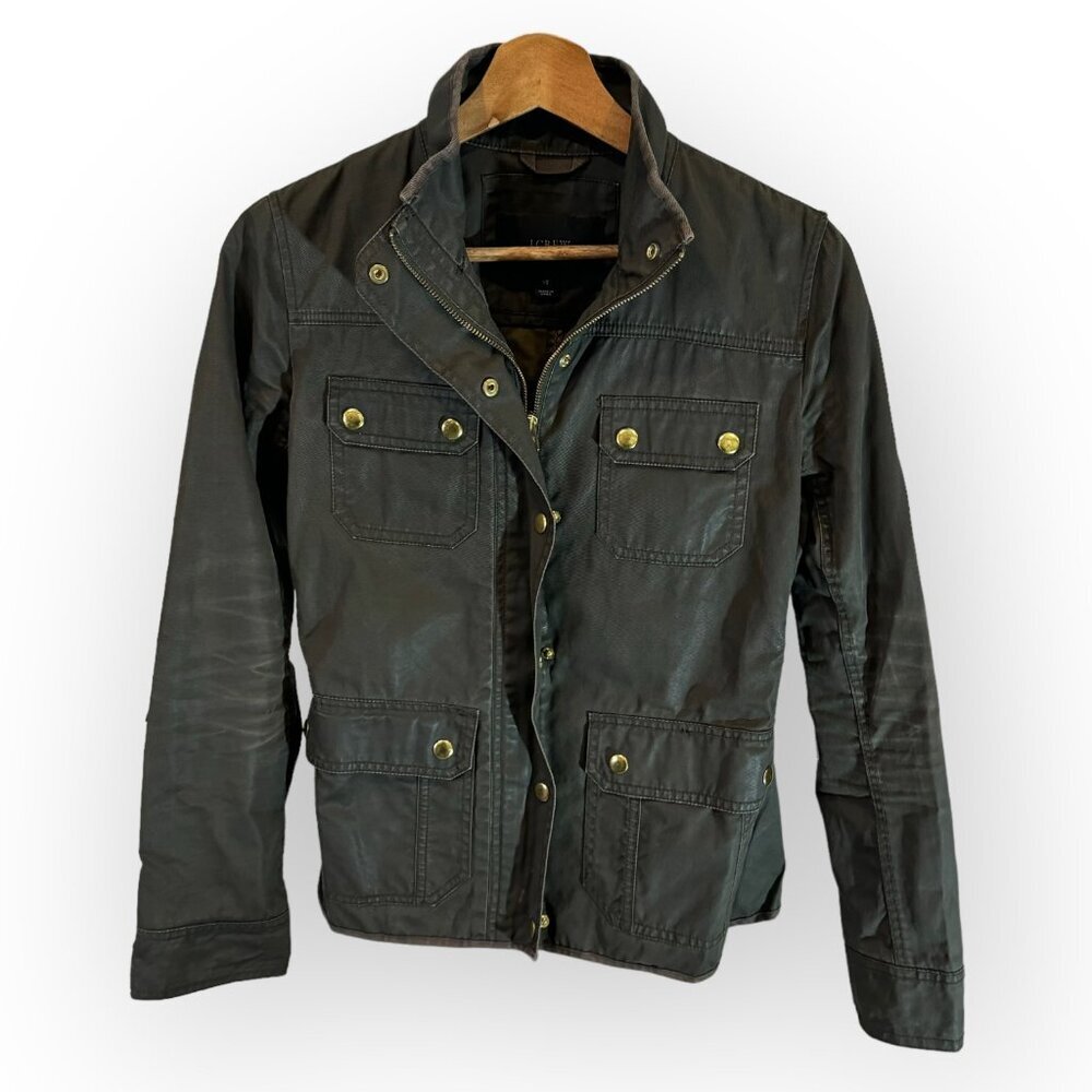 J. Crew Downtown Field Jacket in Army Green Womens XS